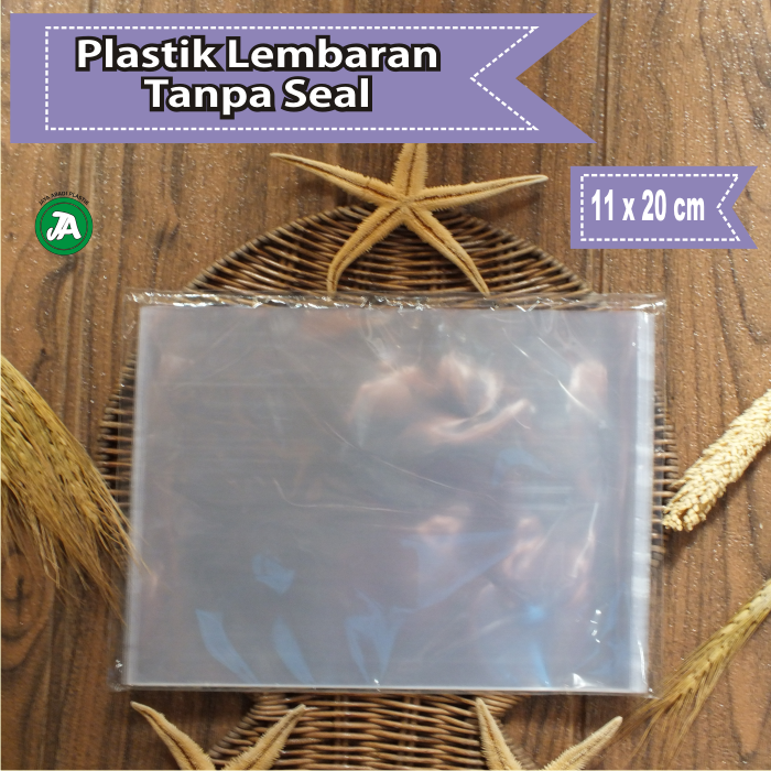 Plastik Kue Basah Lembaran 11 X 20 Cm Plastk OPP Tanpa Seal One Sheet