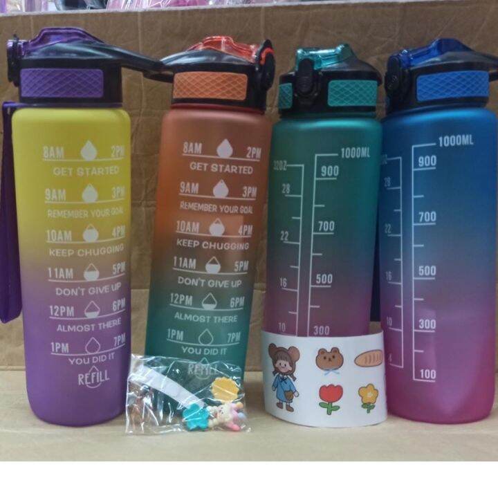 Botol Minum Tritan Liter Botol Tritan Warna Gradasi Sticker D Dan