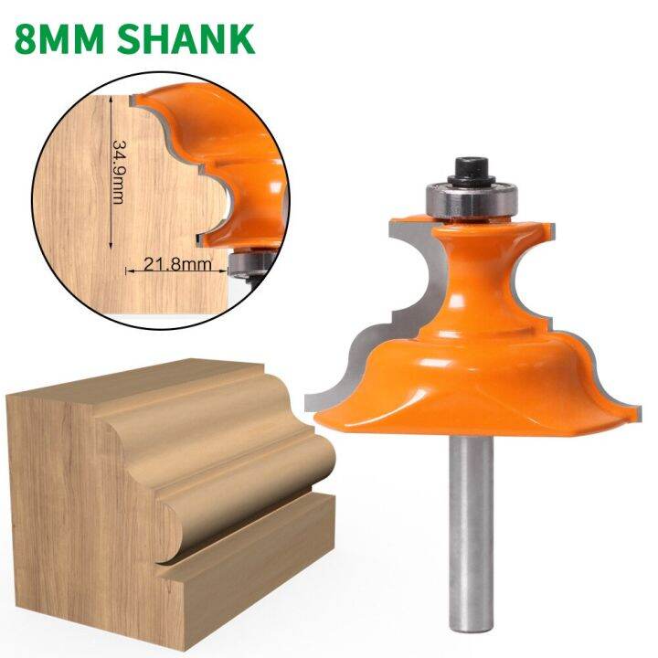 1PC 8MM Shank Milling Cutter Wood Carving Pedestal Base Small Furniture