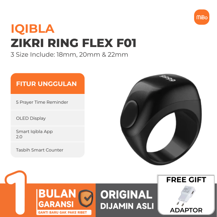 IQibla Zikr Smart Ring Flex F01 Lite Cincin Tasbih Digital Lazada