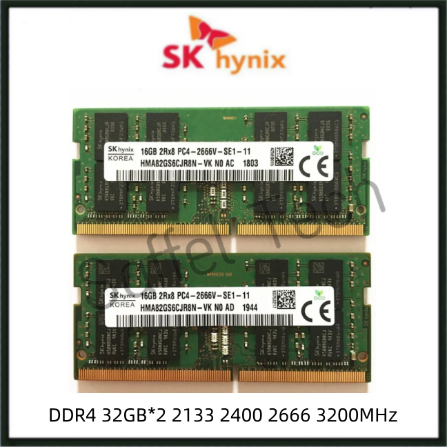 SK Hynix RAM DDR4 32GB 2 2133MHz 2400MHz 2666MHz 3200MHz SODIMM Laptop