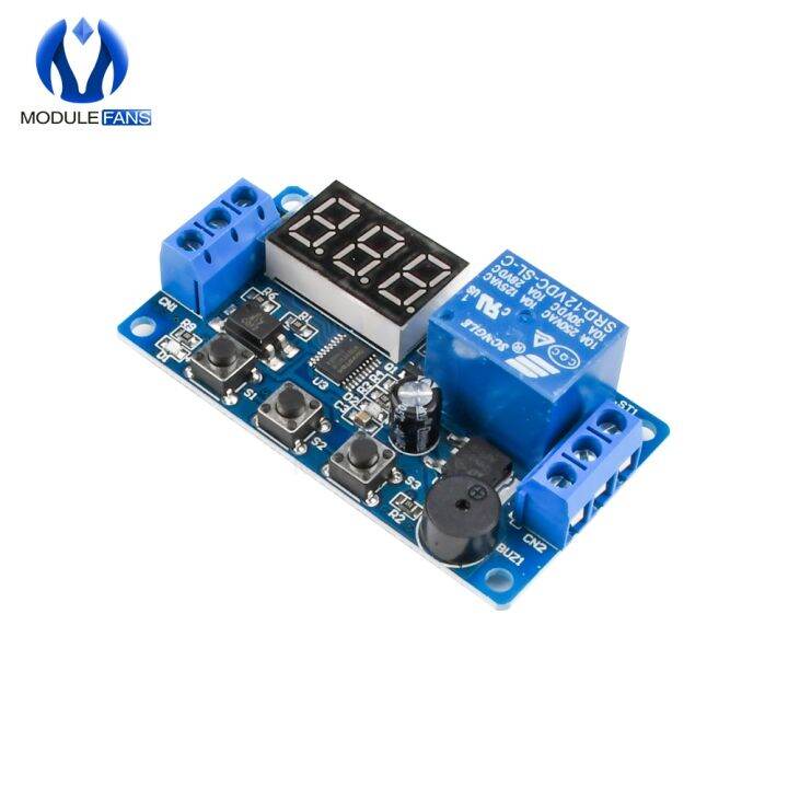 Digital Led Display Time Delay Relay Module Board Dc V Control