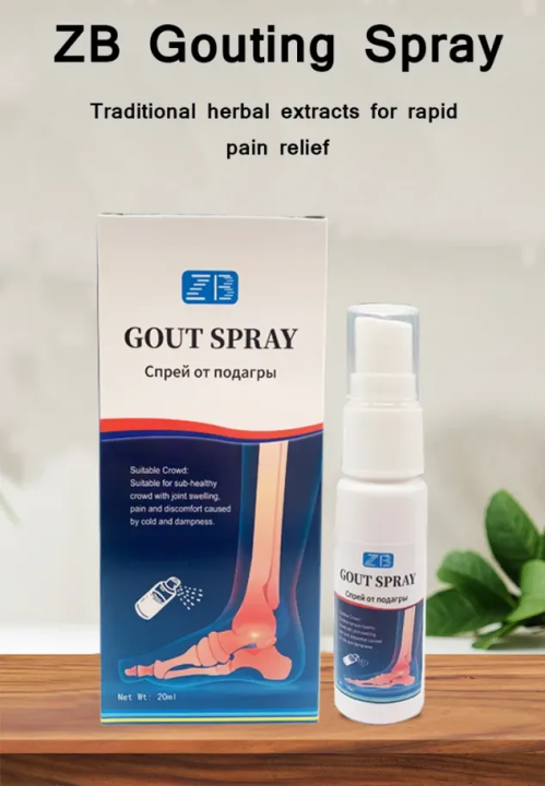 AUTHENTIC ZB Gout Spray Arthritis Pain Spray Gout Relief Spray Tendon