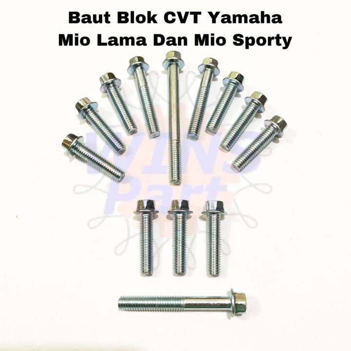 1 SET Baut Block Blok CVT Yamaha Mio Lama Smile Dan Mio Sporty Kunci 8