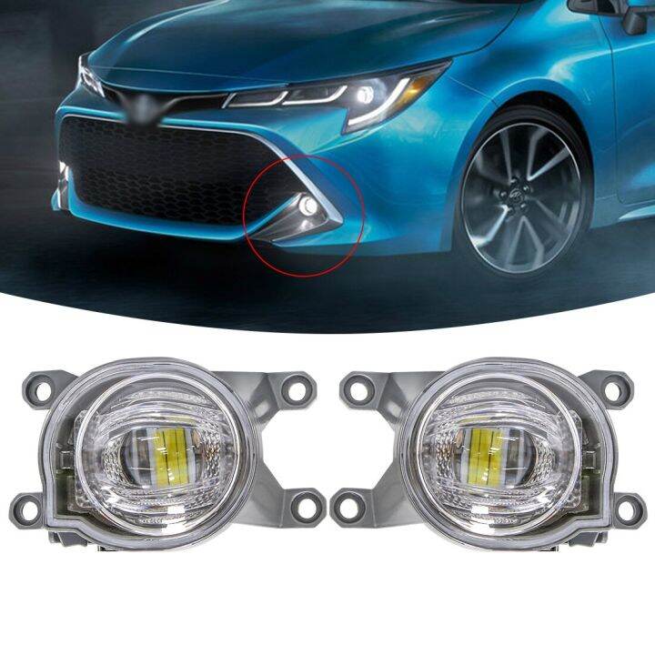 Led Fog Lights Day For Toyota Chr C Hr Corolla L Le Xle Sedan Hilux