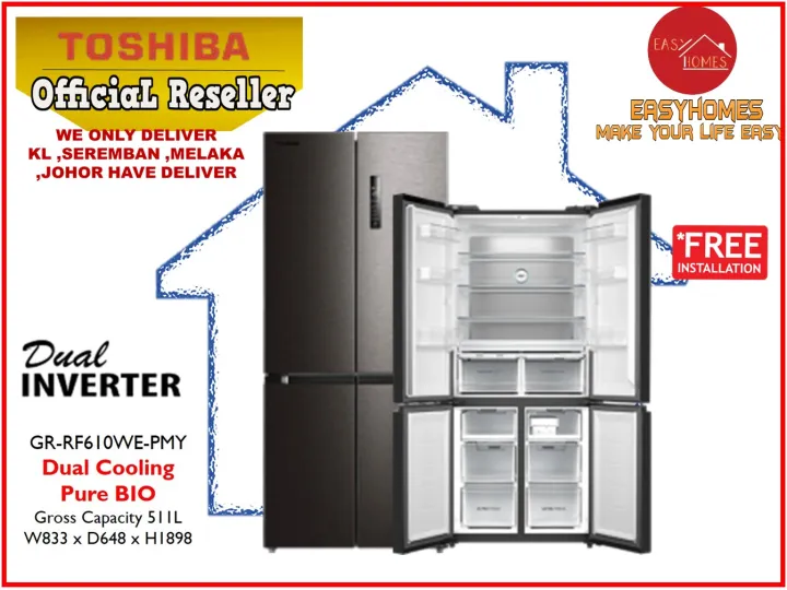 Toshiba L Gr Rf We Pmy Multi Door Fridge Dual Inverter