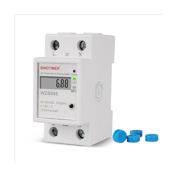 SINOTIMER WDS688 Smart WiFi Single Phase Energy Meter Multifunction