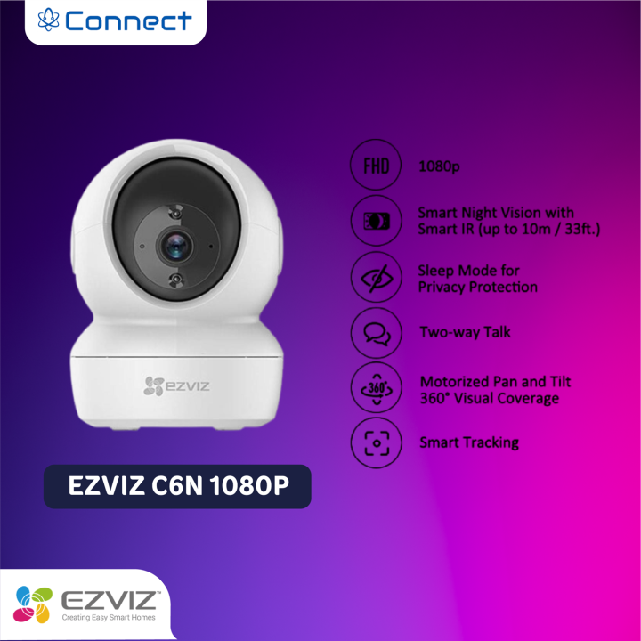 Ezviz C6N 2MP Smart Wifi Pan Tilt IP Camera CCTV Indoor 1080p Lazada