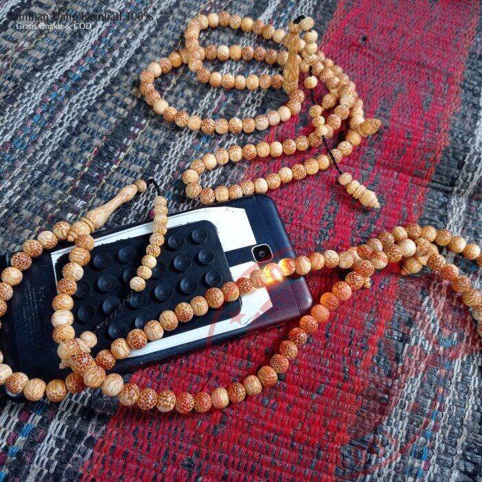 Tasbih Kayu Liwung Putih Kayu Nibung Tembus Cahaya Dim Mm Lazada