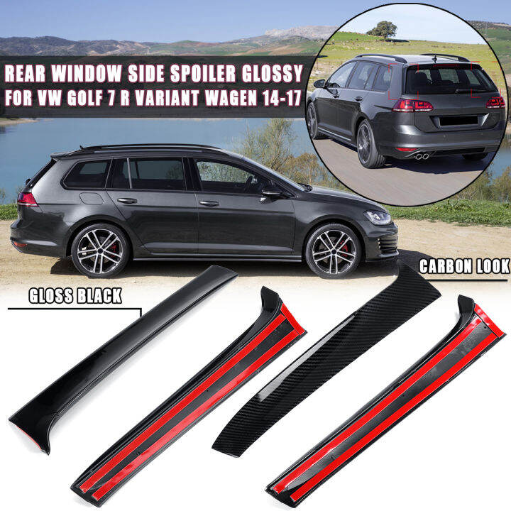 Gloss BlackCarbon Look Rear Window Spoiler Side Spoiler Canard Canards