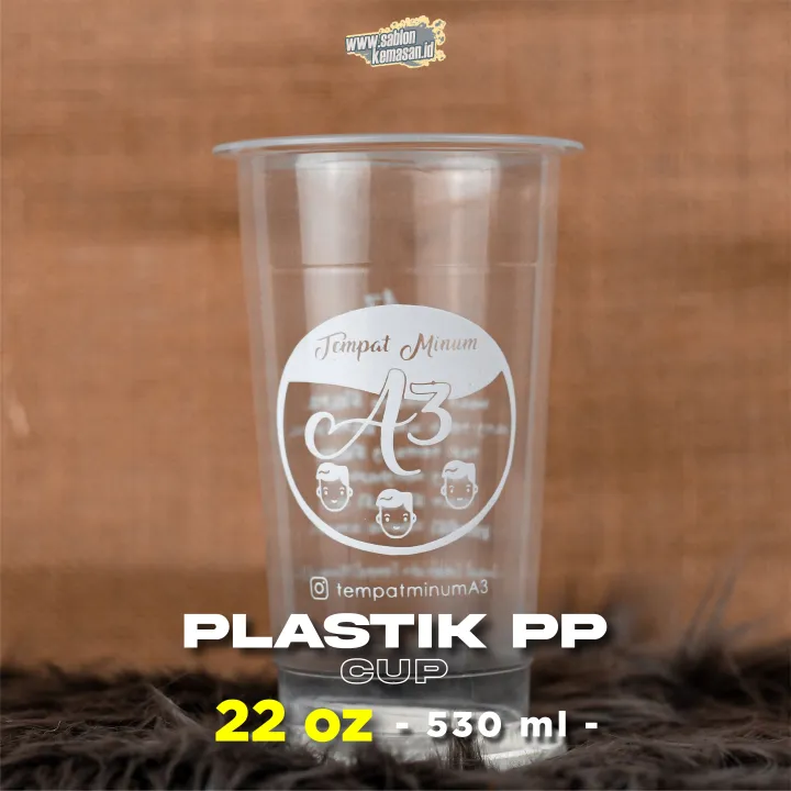 Sablon Cup Plastic Cup Pp Gelas Plastik Pp Oz Ml Lazada