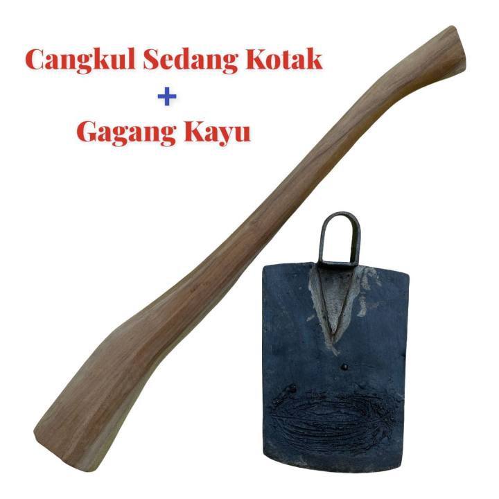 Cangkul Pacul Ukuran Sedang Bahan Anti Mleot Baja Bonus Gagang Pacol