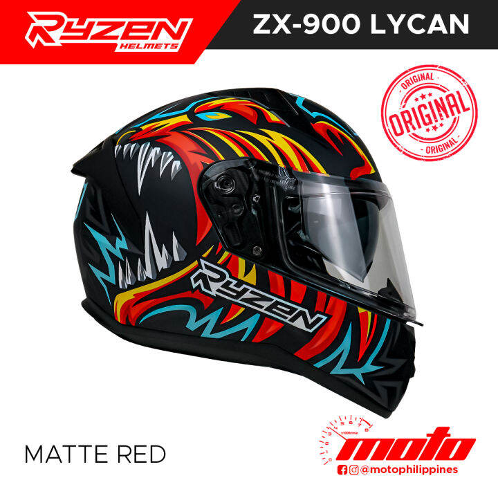 RYZEN ZX 900 Lycan Dual Visor Full Face Helmet Lazada PH