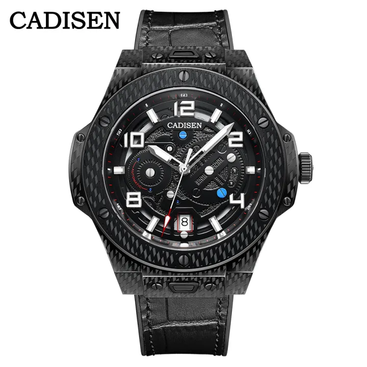 Cadisen New Men Watch Japan Nh Movement Sapphire Crystal Dial Window