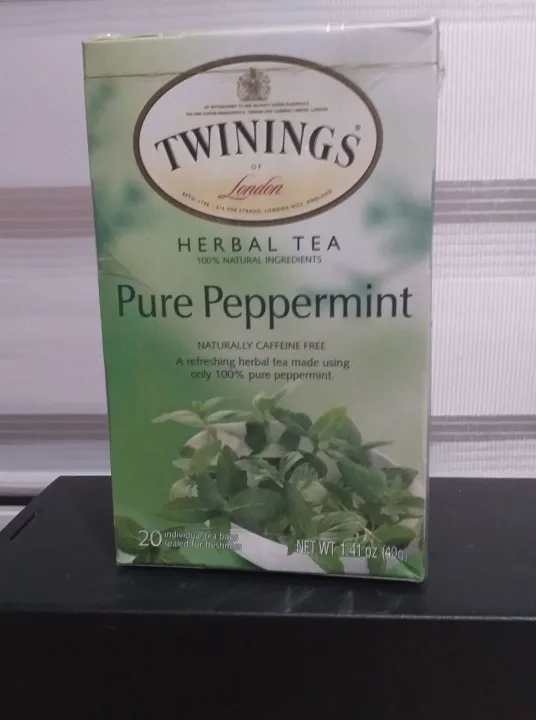 Twinings Pure Peppermint Herbal Tea Bags 20 Counts 40g Lazada PH