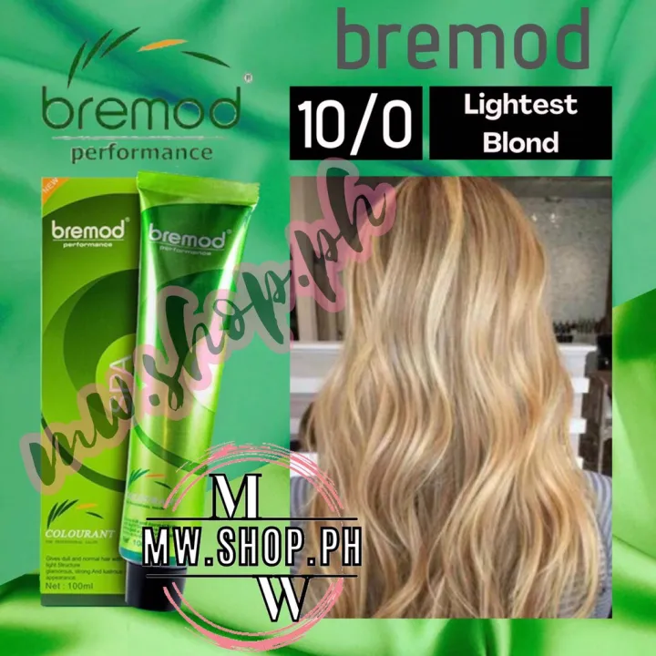 BREMOD Hair Color 100ml 10 0 LIGHTEST BLONDE 100ml SET With Oxidizer