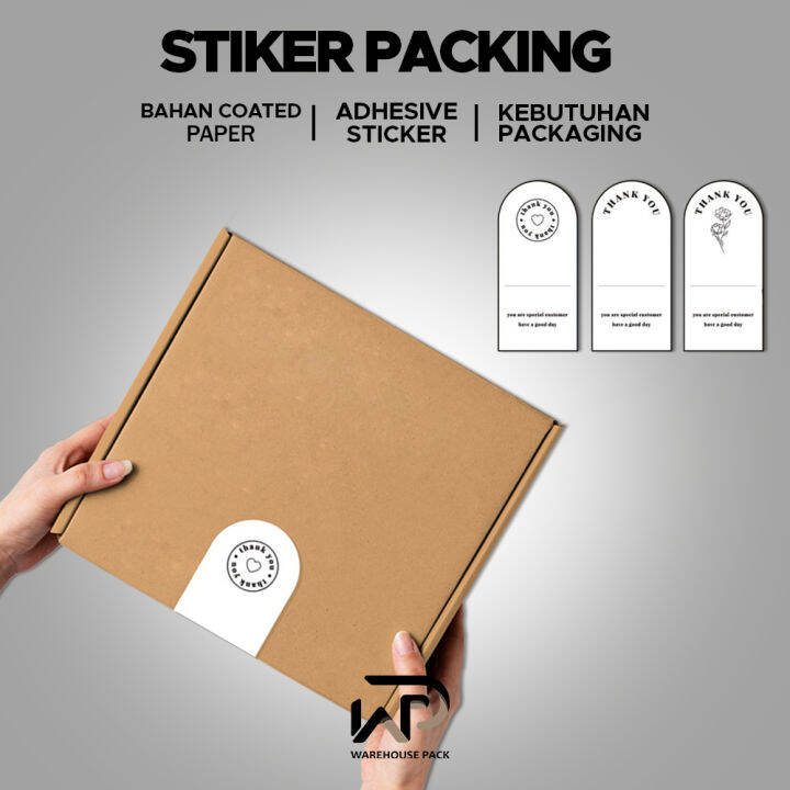 Pcs Stiker Packing Stiker Segel Packing Stiker Box Packaging