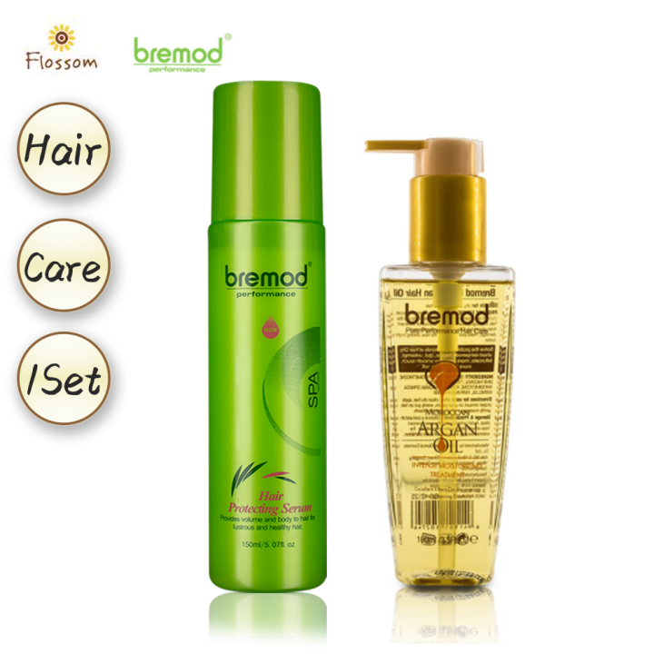 Bremod Hair Protecting Spray Ml And Moroccan Argan Oil Serum Ml