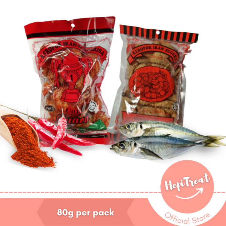 Aneka Keropok Ikan Segera Fish Cracker Terengganu 鲜鱼饼 10 20