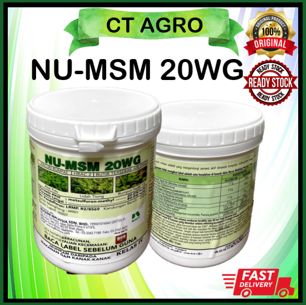 NU MSM 20WG 250g Racun Rumpai Ready Stock Herbicide Metsulfuron 20