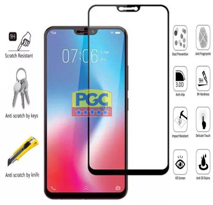 Anti Gores Full Oppo A S A E Ax Realme C Tempered Glass