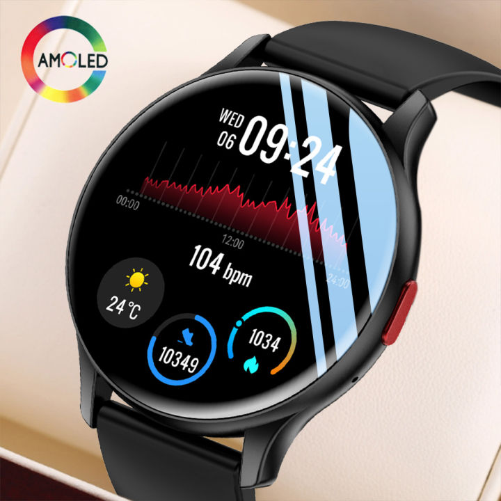 SENBONO 2023 New Men Smart Watch AMOLED Always On Bluetooth Call