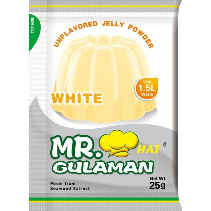 Mr Gulaman Unflavored Jelly Powder White 25g Lazada PH