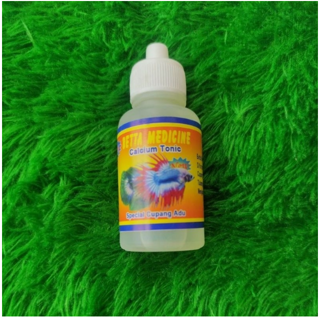 Calcium Tonic Obat Ikan Cupang Hias Plakat Bagan Giant Halfmoon Serit