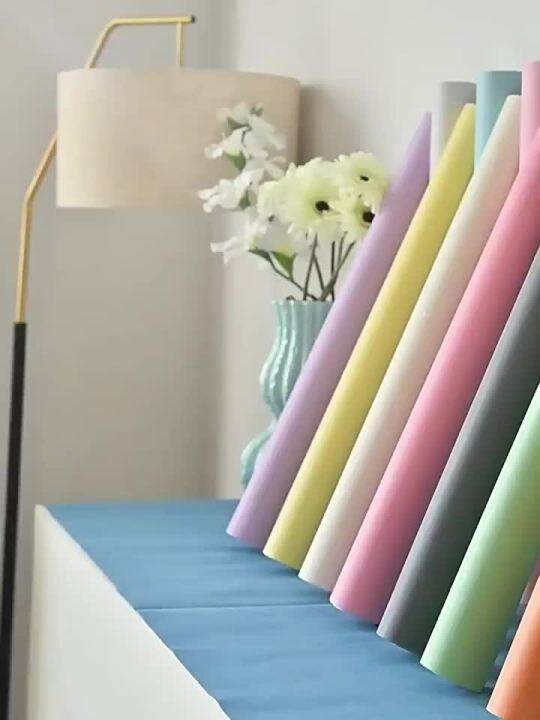 HOT วอลลเปเปอรมกาวในตว หองนอนกวางหนาอบอนสตกเกอรตดผนง