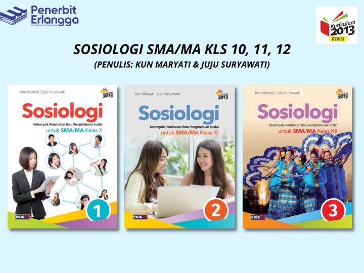 BUKU SOSIOLOGI KELAS X XI XII ERLANGGA Lazada Indonesia