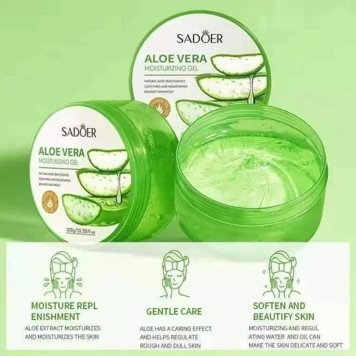 Sadoer Aloe Vera Moisturizing Gel Natural Aloe Vera Essence Soothing