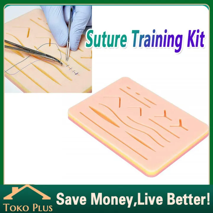 Suture Pads Hecting Medical Kit Practice Skin Jahit Luka Model Kulit