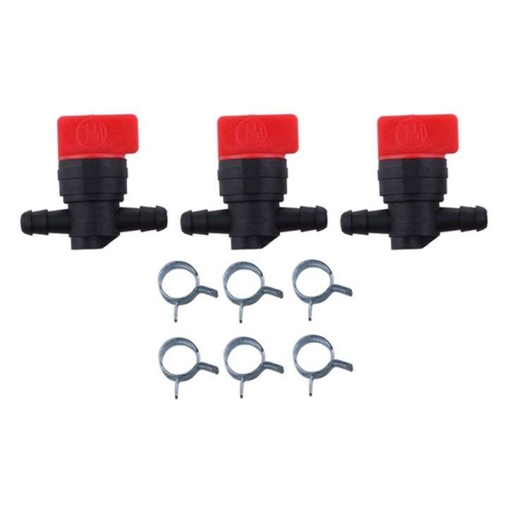 3PCS 494768 698183 Fuel Shut Off Valve With Clamp For 1 4 Inch Fuel