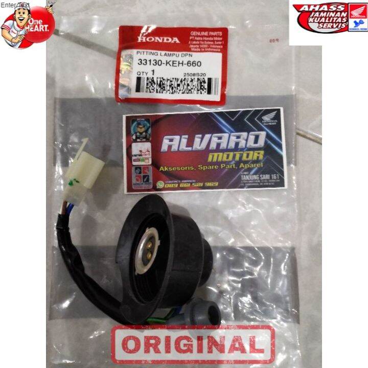 Socket Fiting Cop Lampu Depan Megapro Primus Keh Original