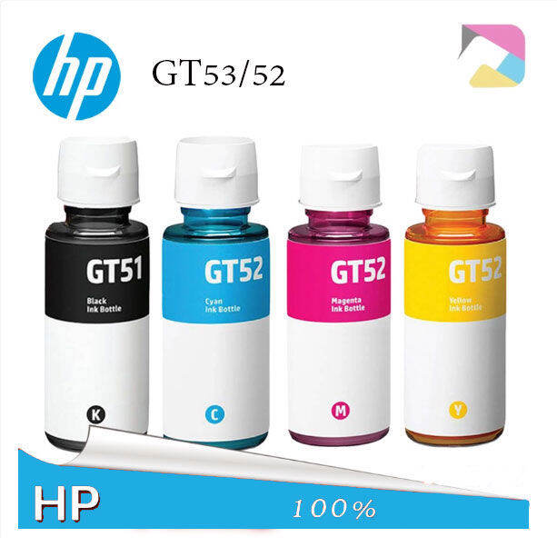 HP GT53 GT52 Original Ink Bottle Black Cyan Magenta Yellow