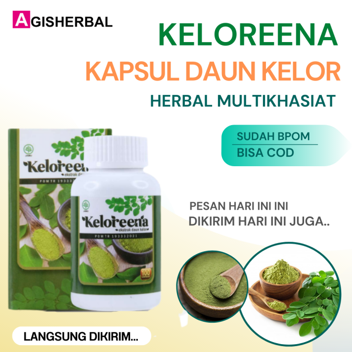 Keloreena Kapsul Ekstrak Daun Kelor Isi 50 Dan 100 Kapsul Lazada