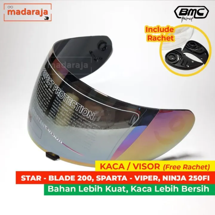 Kaca Helm Visor Helm Full Face Bmc Blade Star Mds Sparta Trx