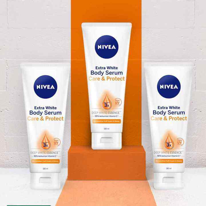 Nivea Extra White Body Serum CARE PROTECT 180 ML Lazada Indonesia