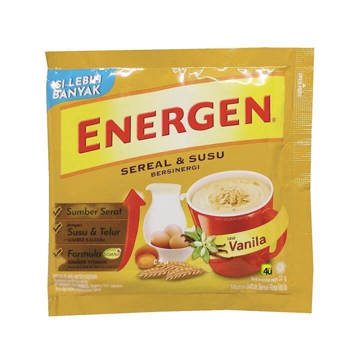 Energen Sereal Susu Rasa Vanila Paket Sachet Lazada Indonesia