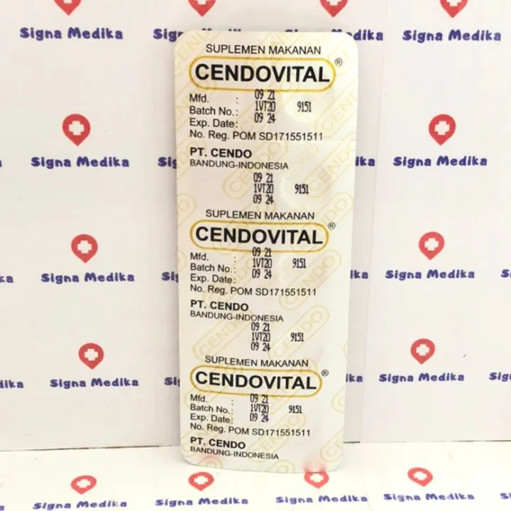 Cendo Vital Strip Isi Tablet Vitamin Mata Lazada Indonesia