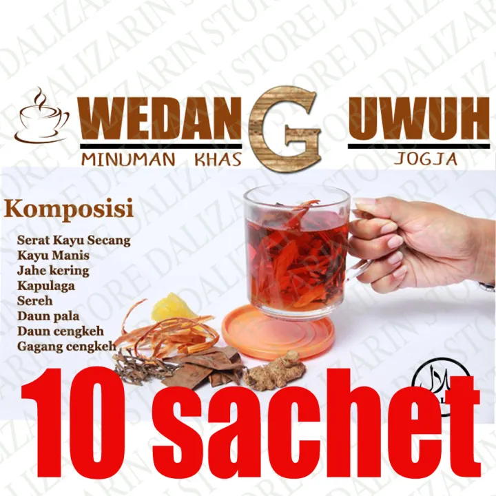 10 Sachet Seduh Wedang Uwuh Khas Jogjakarta Minuman Tradisional