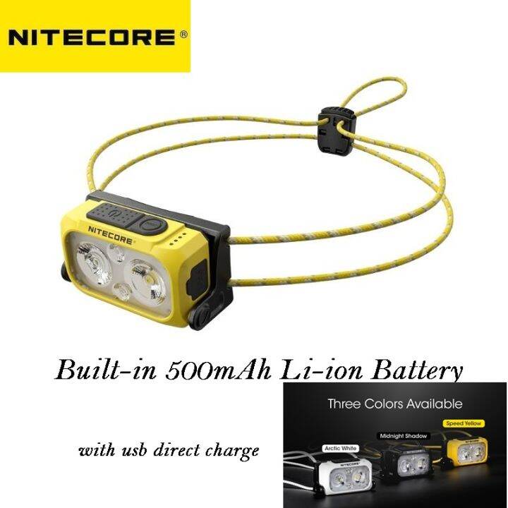 Nitecore NU21 360 Lumens Ultra Lightweight Dual Beam Outdoor Headlamp