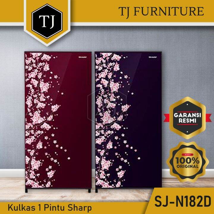 Kulkas 1 Pintu Kirei Sakura Lemari Pendingin 166 Liter Sharp SJ N182D