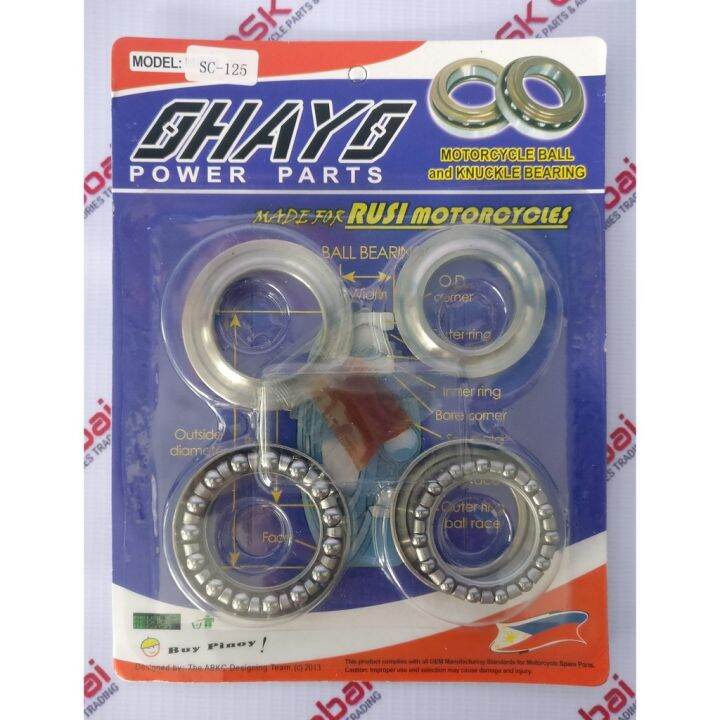 MOTORS Rusi SC 125 Gala Steering Stem Manibela Bearing 1set Lazada PH