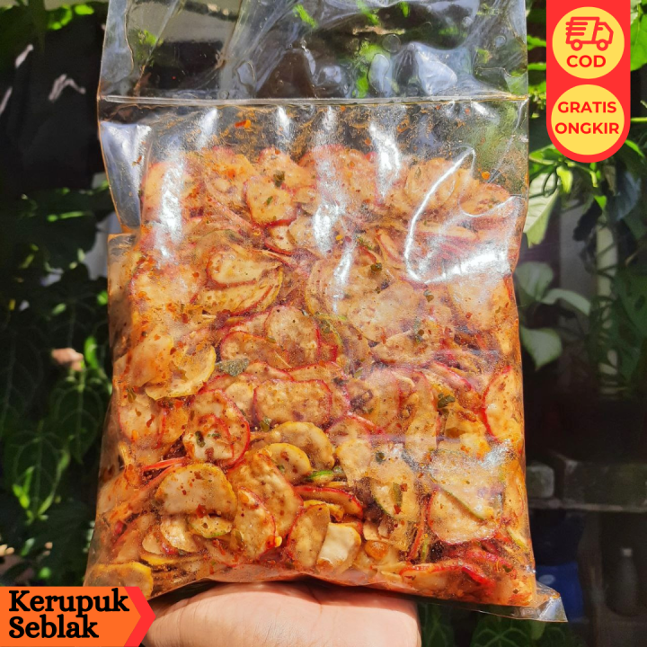 Paket Hemat Kerupuk Seblak Pedas Kencur 1 Kg Lazada Indonesia