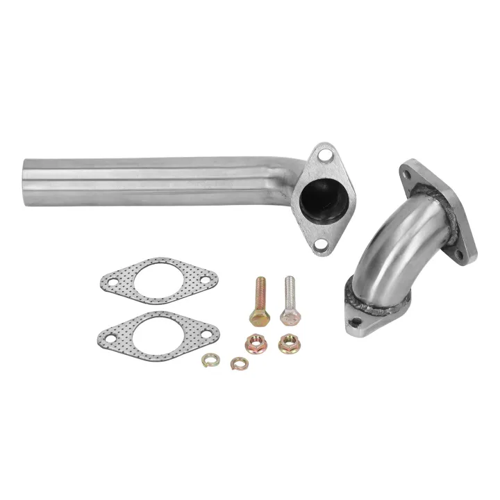 Wastegate Dump Pipe Elbow Adapter Set Stainless Steel Universal For