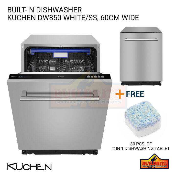 Kuchen Kch Dw Wh Ss Built In Dishwasher With Pcs Of In