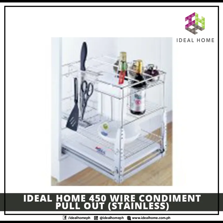 Ideal Home Wire Condiment Pull Out Stainless Ace Lazada Ph