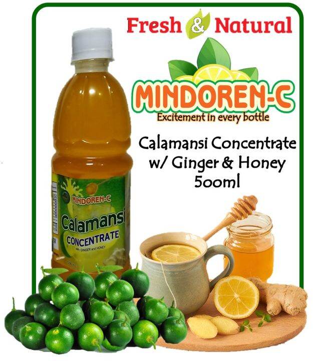 Mindoren C Calamansi Concentrate With Ginger Honey Fresh Pure Juice