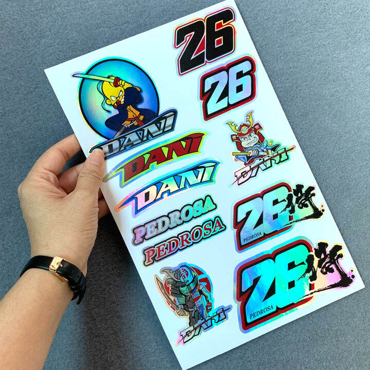 Motorsport Dani Pedrosa Stickers Samurai For Helmet Rx X Rx V